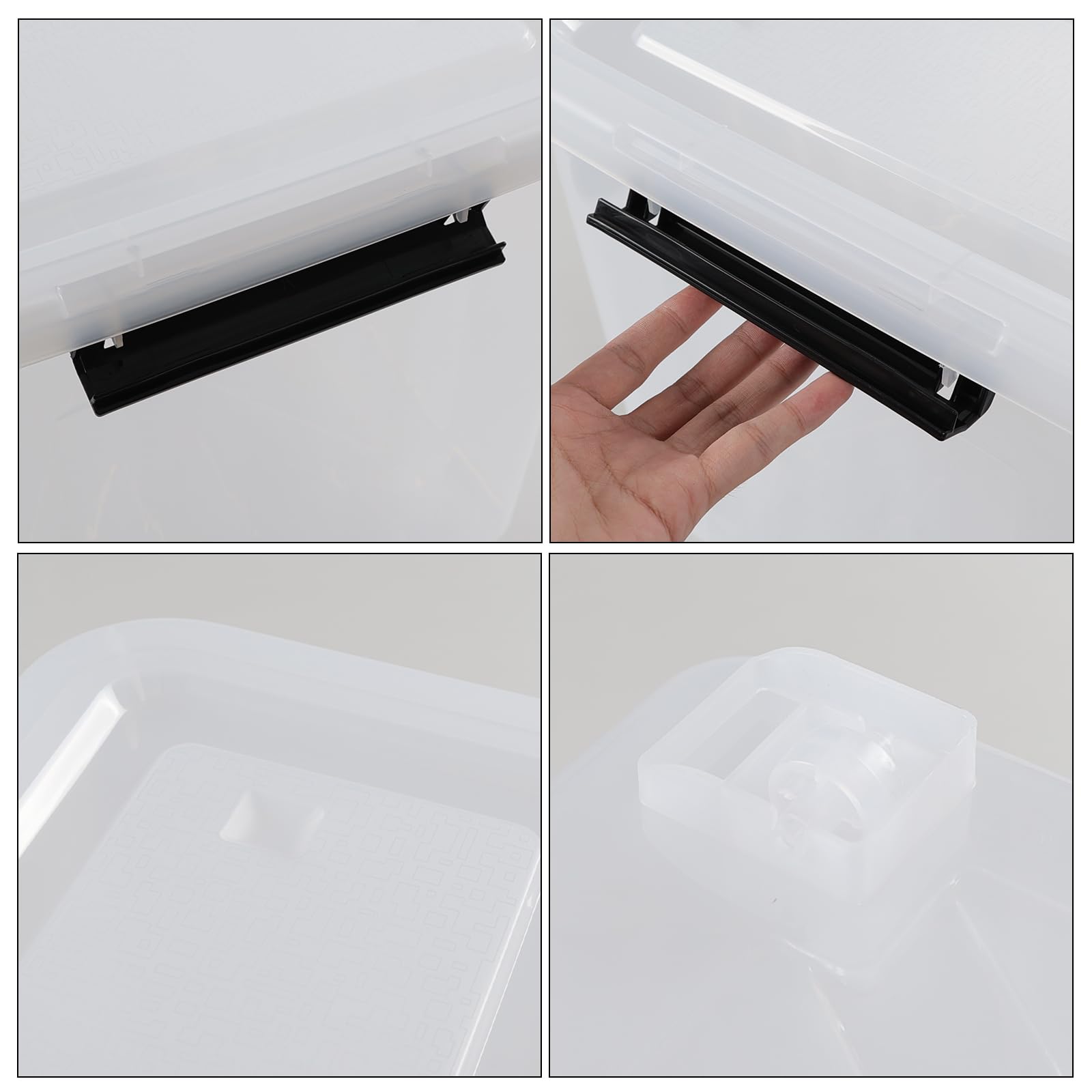 70 Quart Large Clear Storage Bins (4 Count)