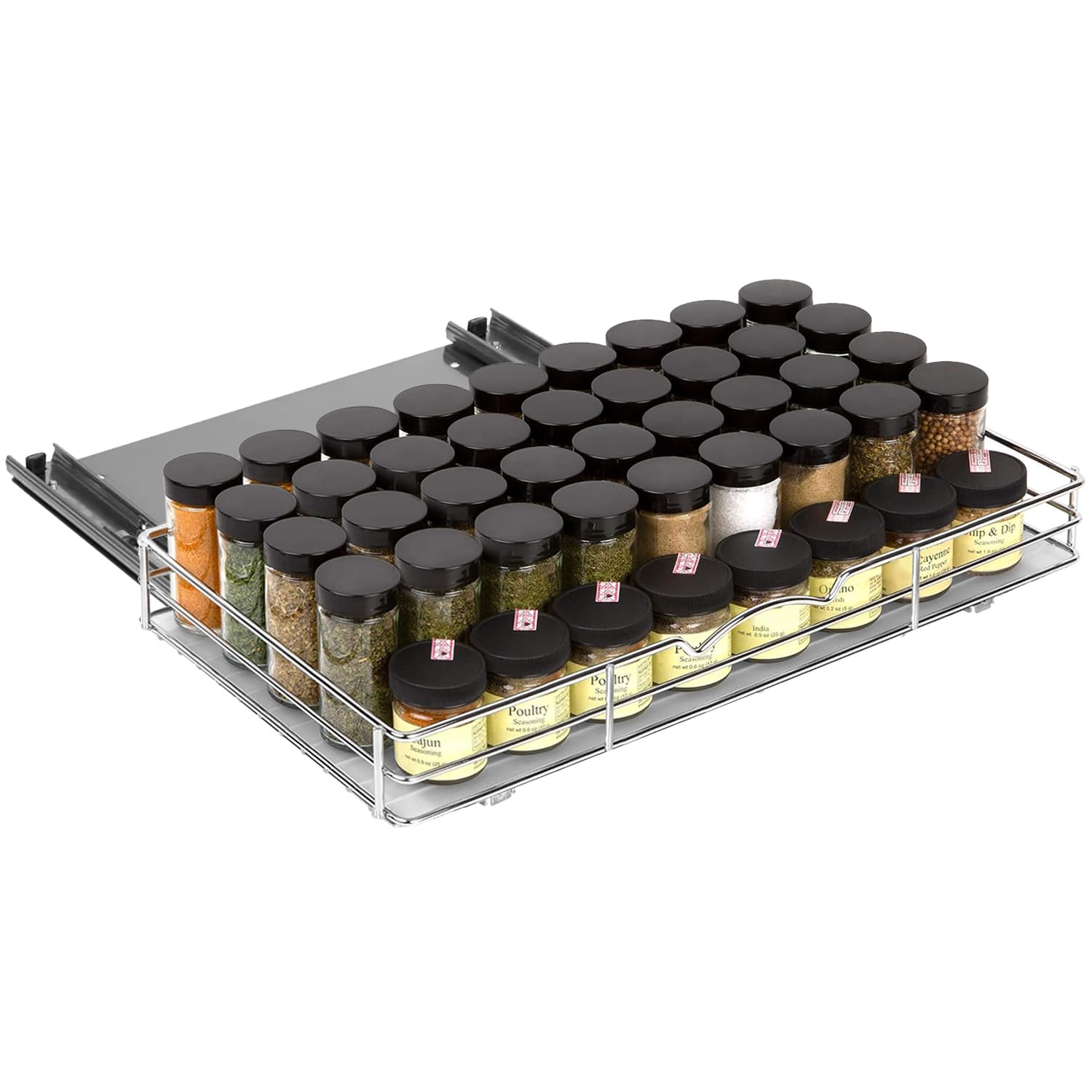 Pull Out Cabinet Spice Rack Organizer