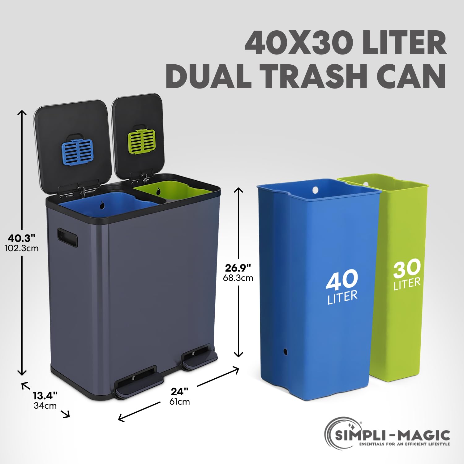 70 Liter 18.5 Gallon Rectangular Hands