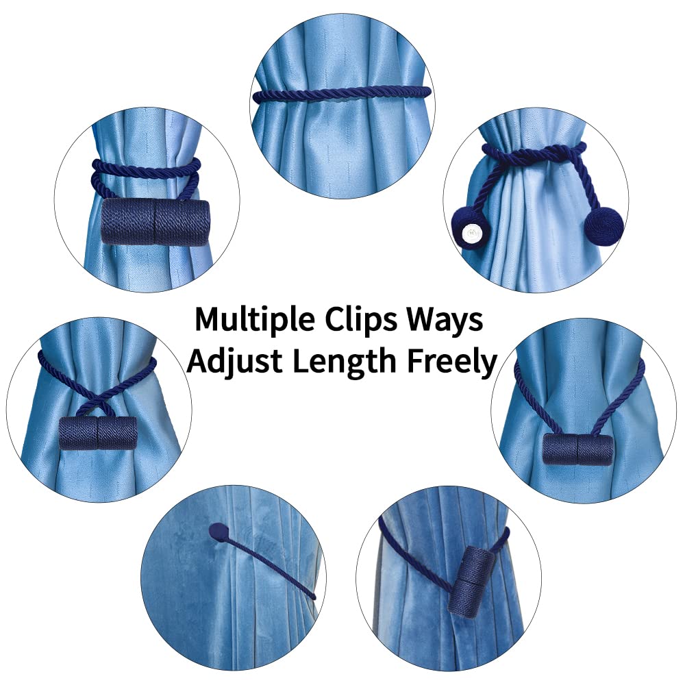 18 Inch Strong Magnetic Curtain Tiebacks (4 Count)
