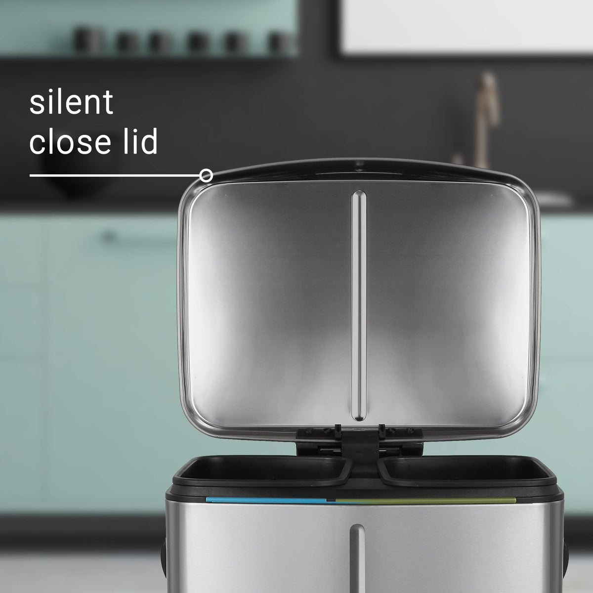 Marco 10.6 Gal Double Bucket Step Trash Can