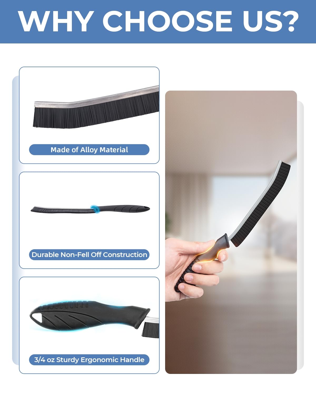 Crevice Cleaning Brushes (6 Count)