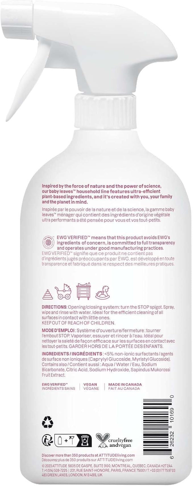 Baby & Kids Toy Cleaner Spray (27.1 Fl Oz)