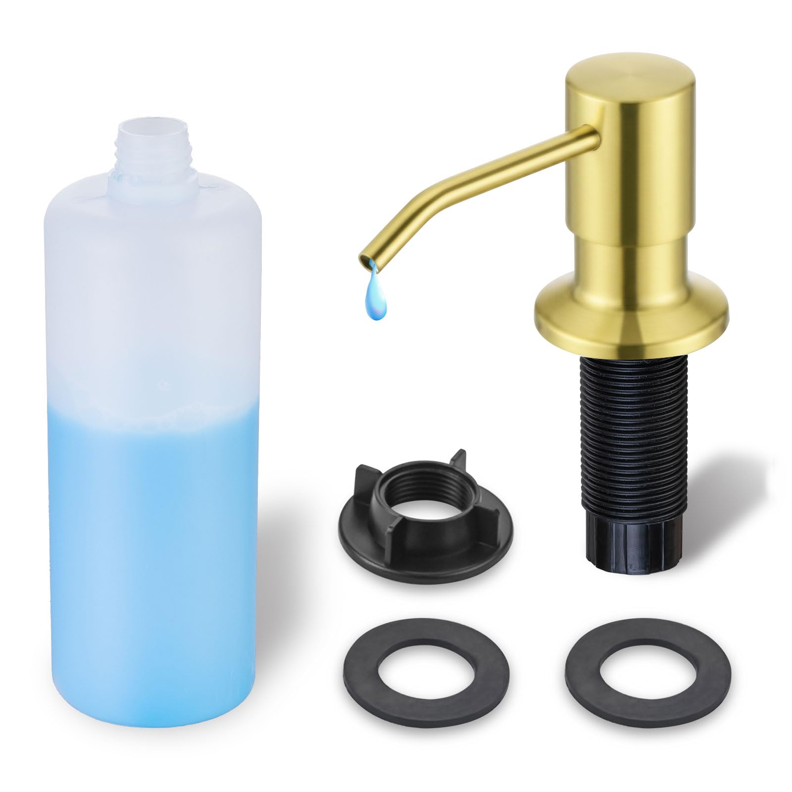 Gold Soap Dispenser for Kitchen Sink WEWE
