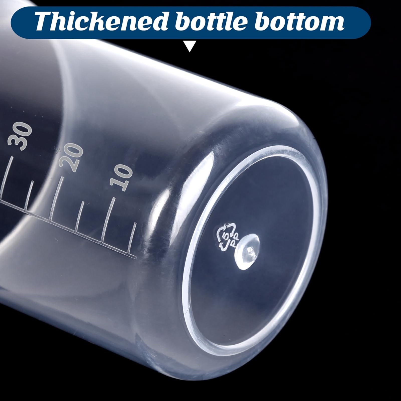 50ml Plastic Laboratory Beakers with Transparent Measuring Scale (15 Count (50ml))