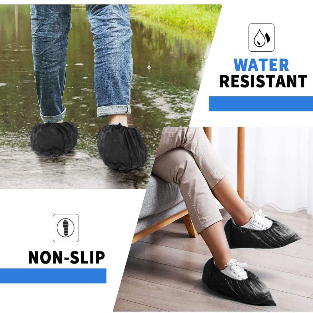 Black shoe covers Disposable 1000 PCS (1000 Count)