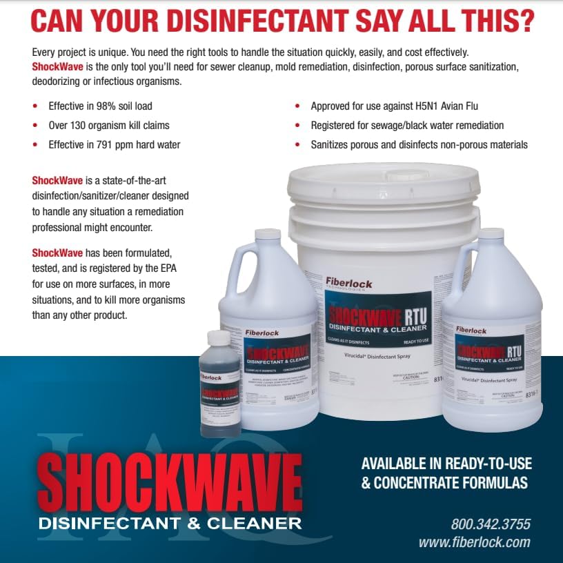 Shockwave Disinfectant Cleaner Concentrate (128 Fl Oz)