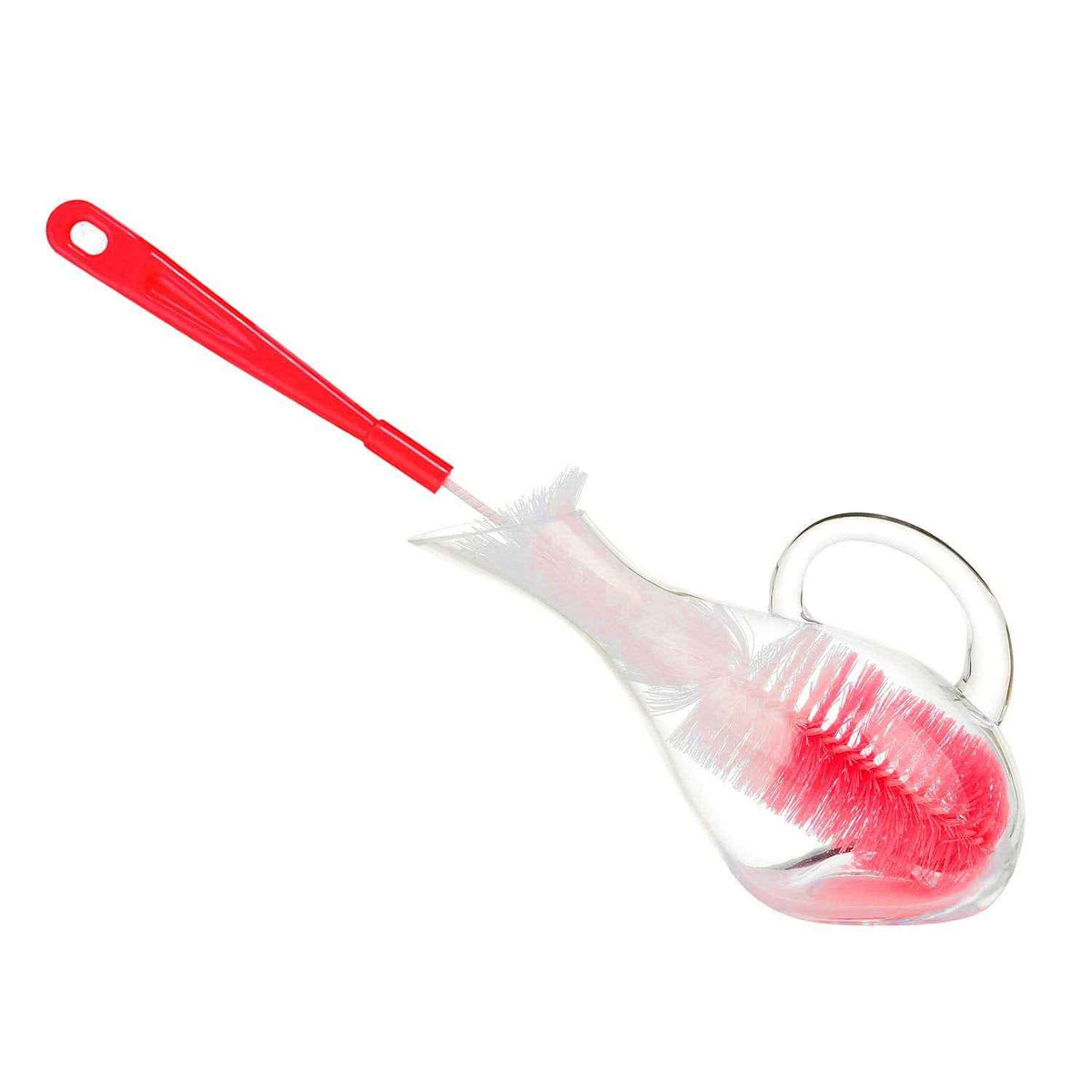 3 Pack Long Red Bottle Cleaning Brush for Narrow Neck Beer