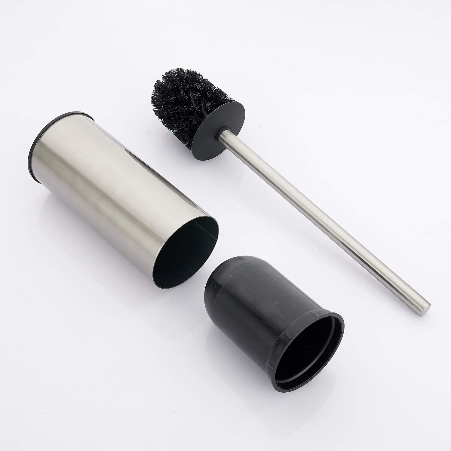 Toilet Brush Holder Brushed Nickel