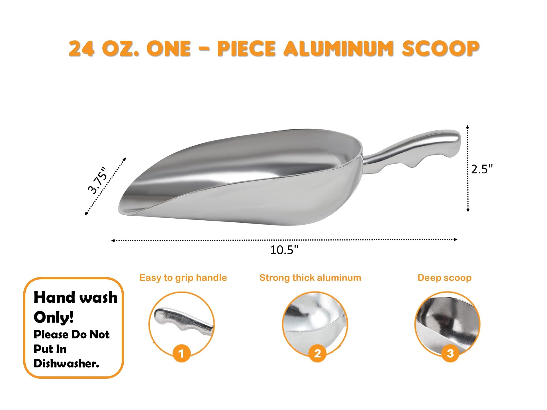 Cast Aluminum Utility Scoop