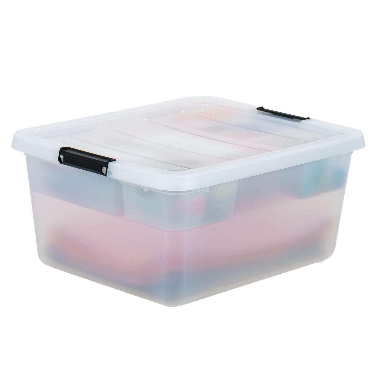 18 Quart Clear Storage Organizer with Removable Dividers