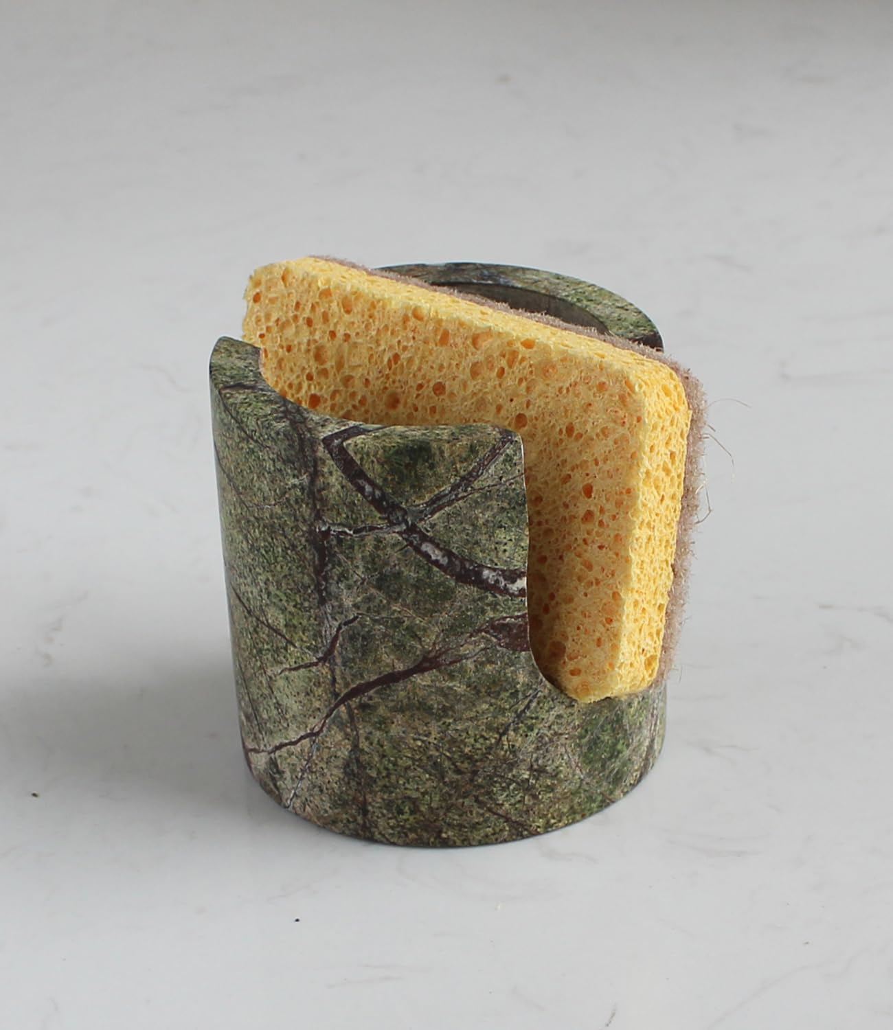 Natural Marble Travertine Sponge Holder for Kitchen Counter