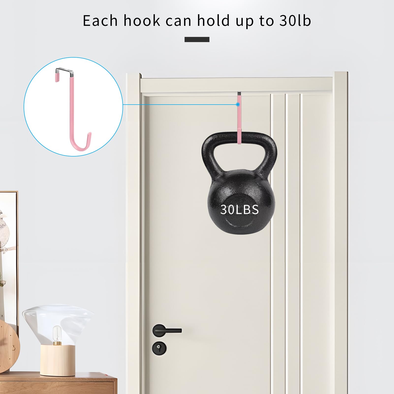 Over the Door Hooks (4 Count)