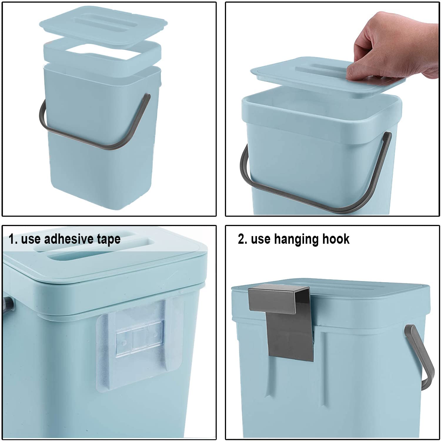 Small Trash Can with Lid
