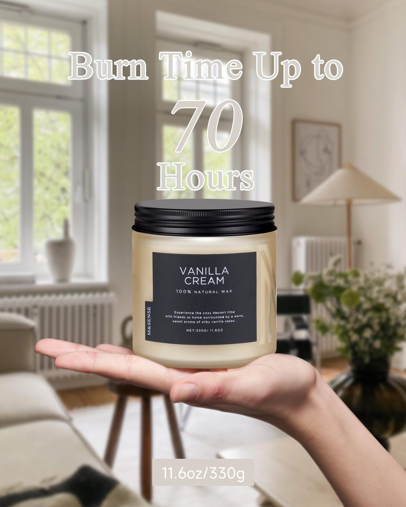 Vanilla Scented Candles for Home (11.6 Ounce)
