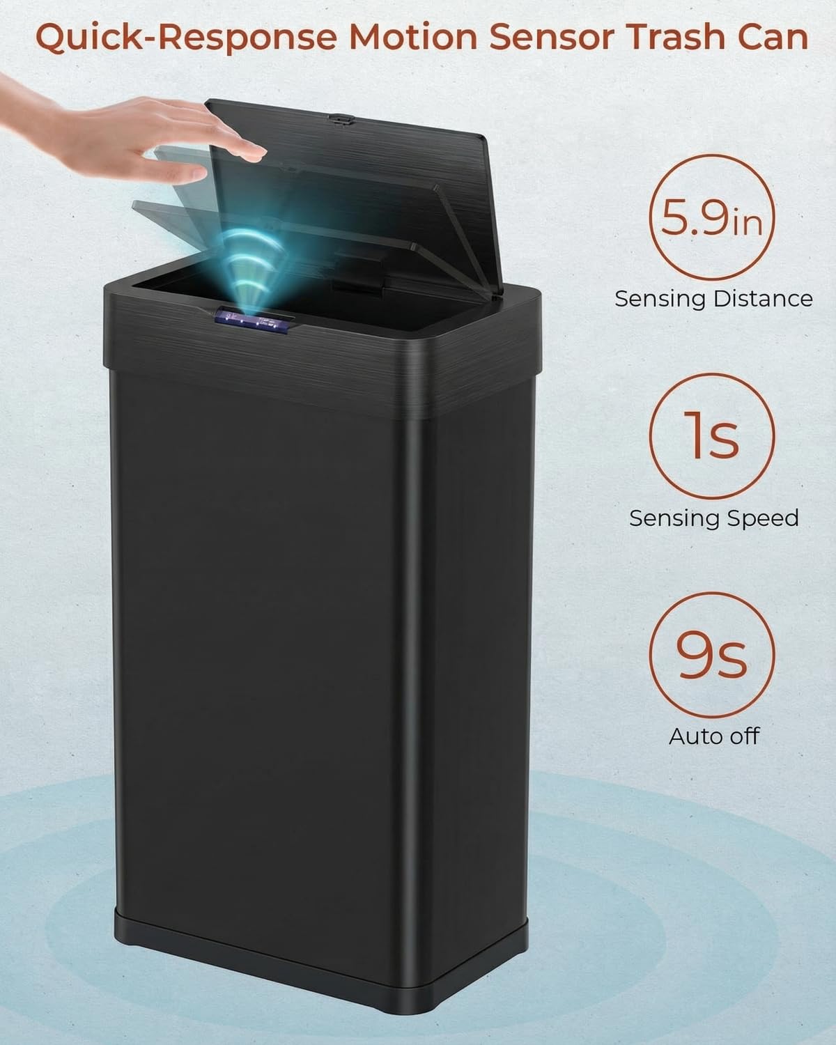 21.1 Gallon Motion Sensor Trash Can