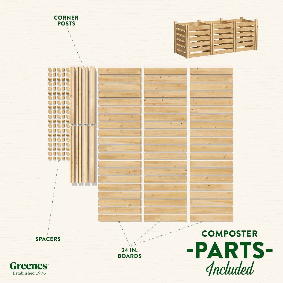 Premium Cedar Wood Composter