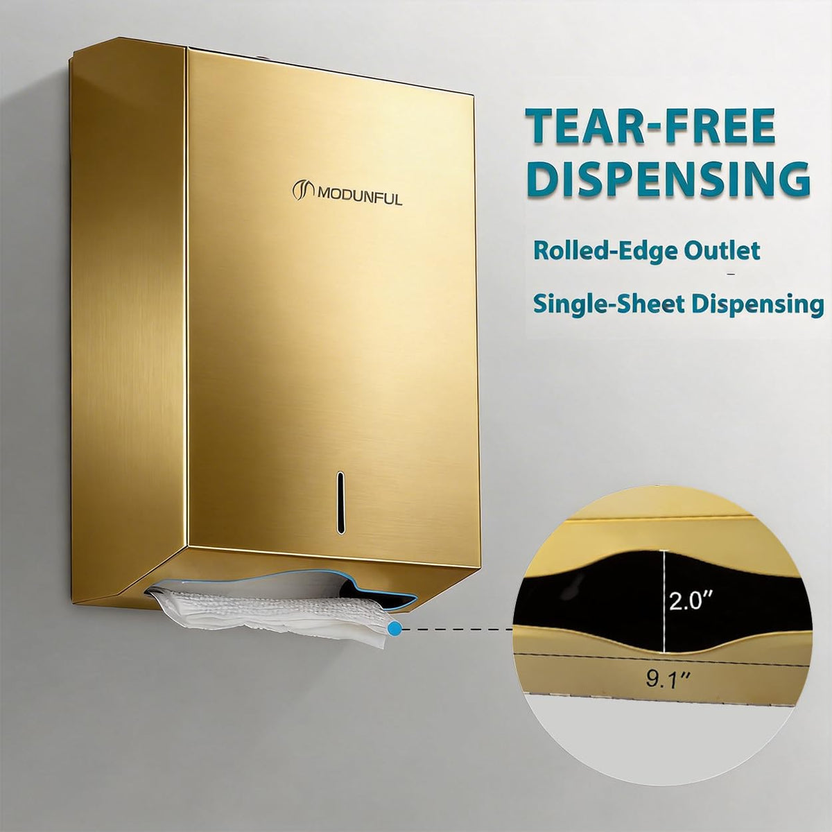 Commercial Paper Towel Dispenser Gold