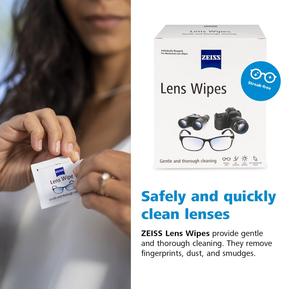 Pre Moistened Lens Cleaning Wipes (80 Count) - ModHome Supplies