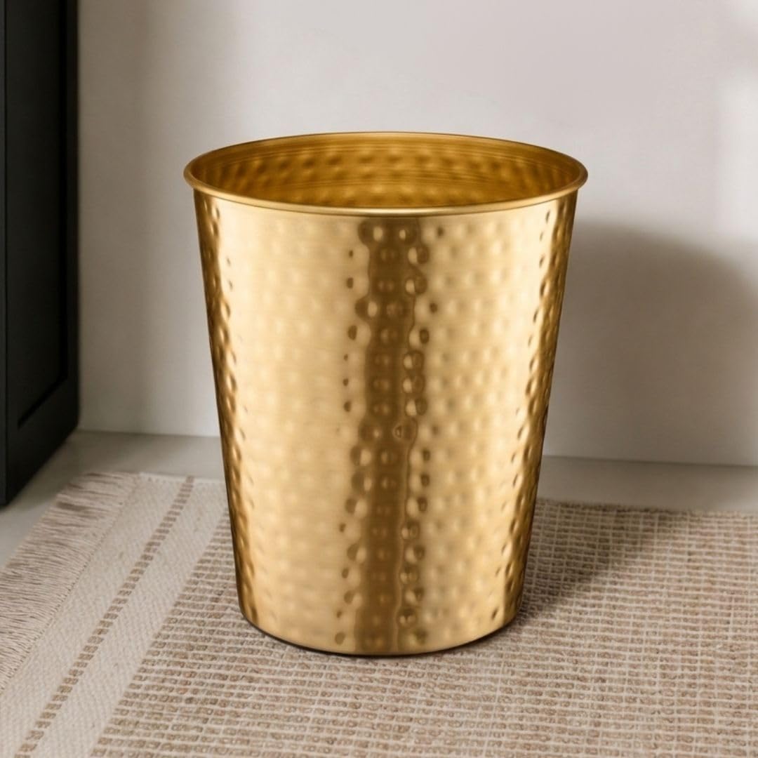 Metal Bathroom Trash Can