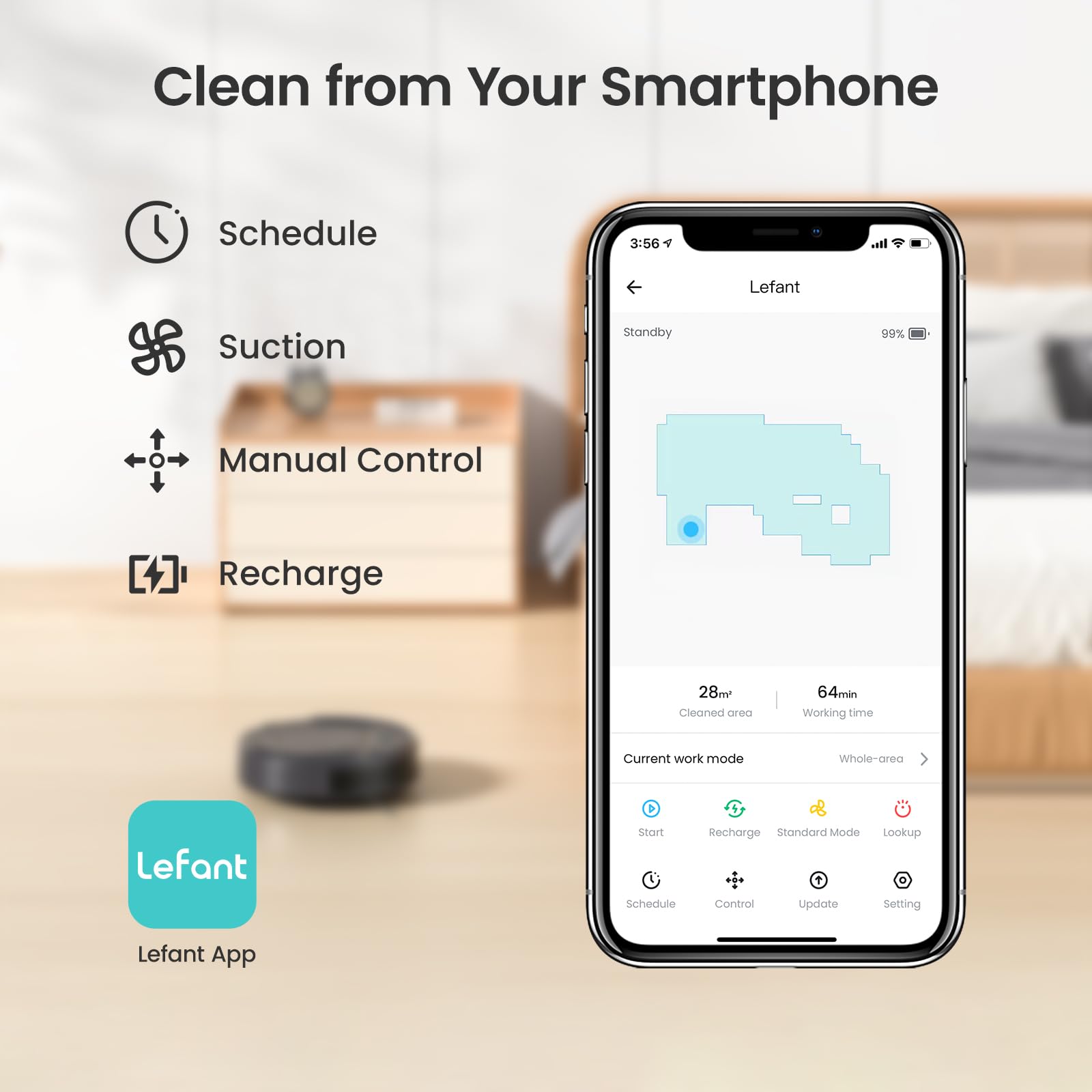 M210P Robot Vacuum Cleaner