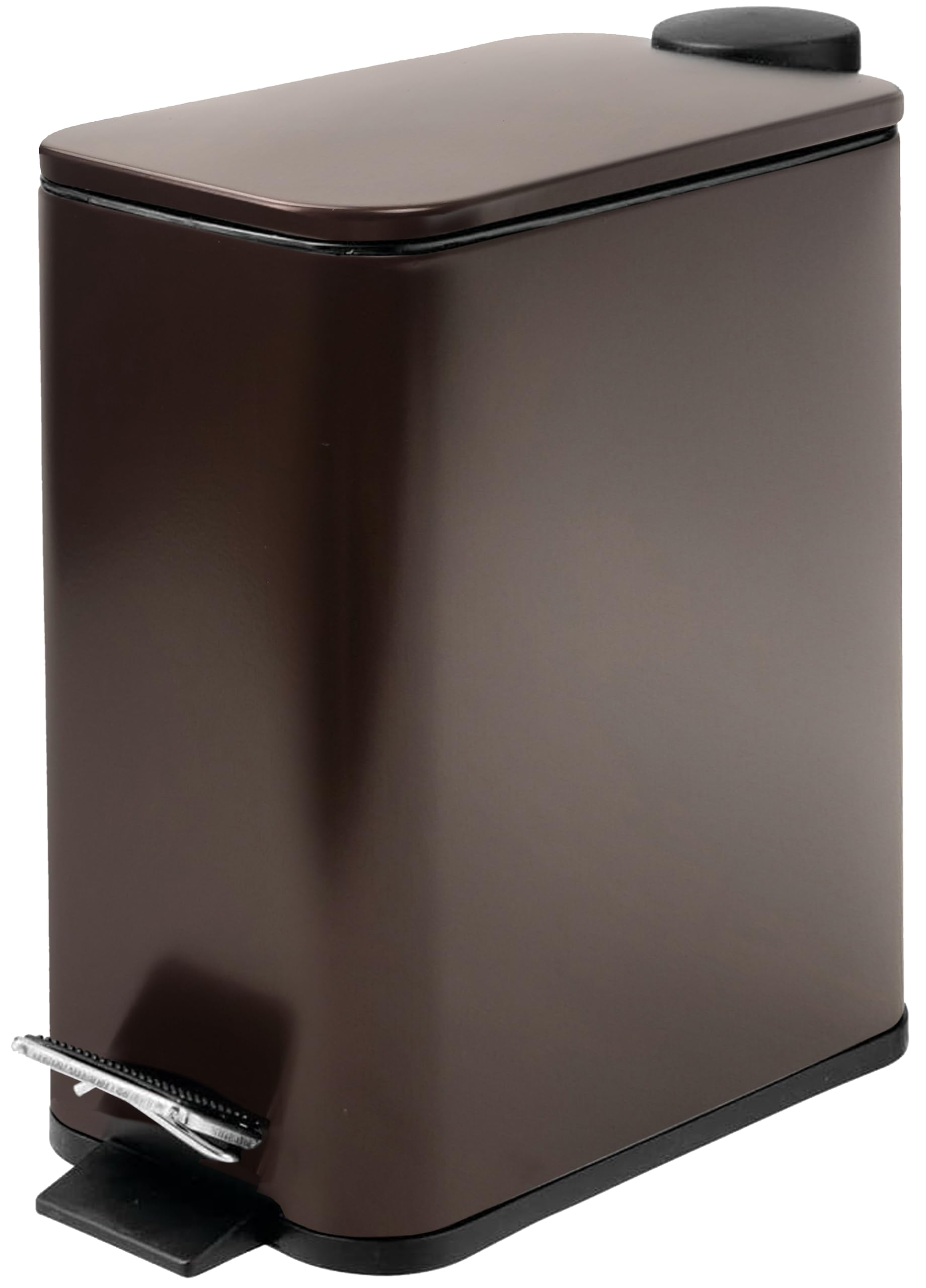 Stainless Steel Small Trash Can with Lid & Step Pedal