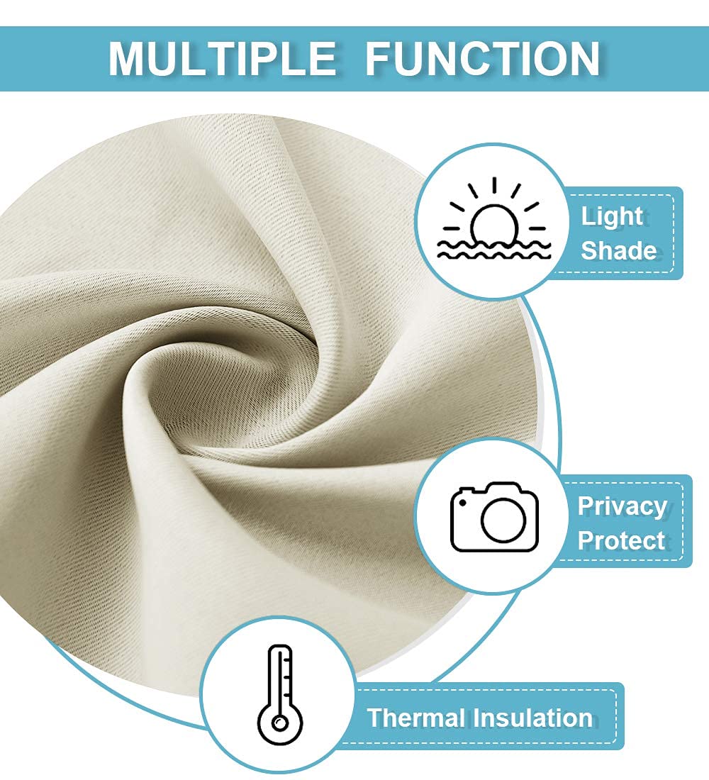 Curtains for Bedroom Living Room Nursery Office 72 inches Long