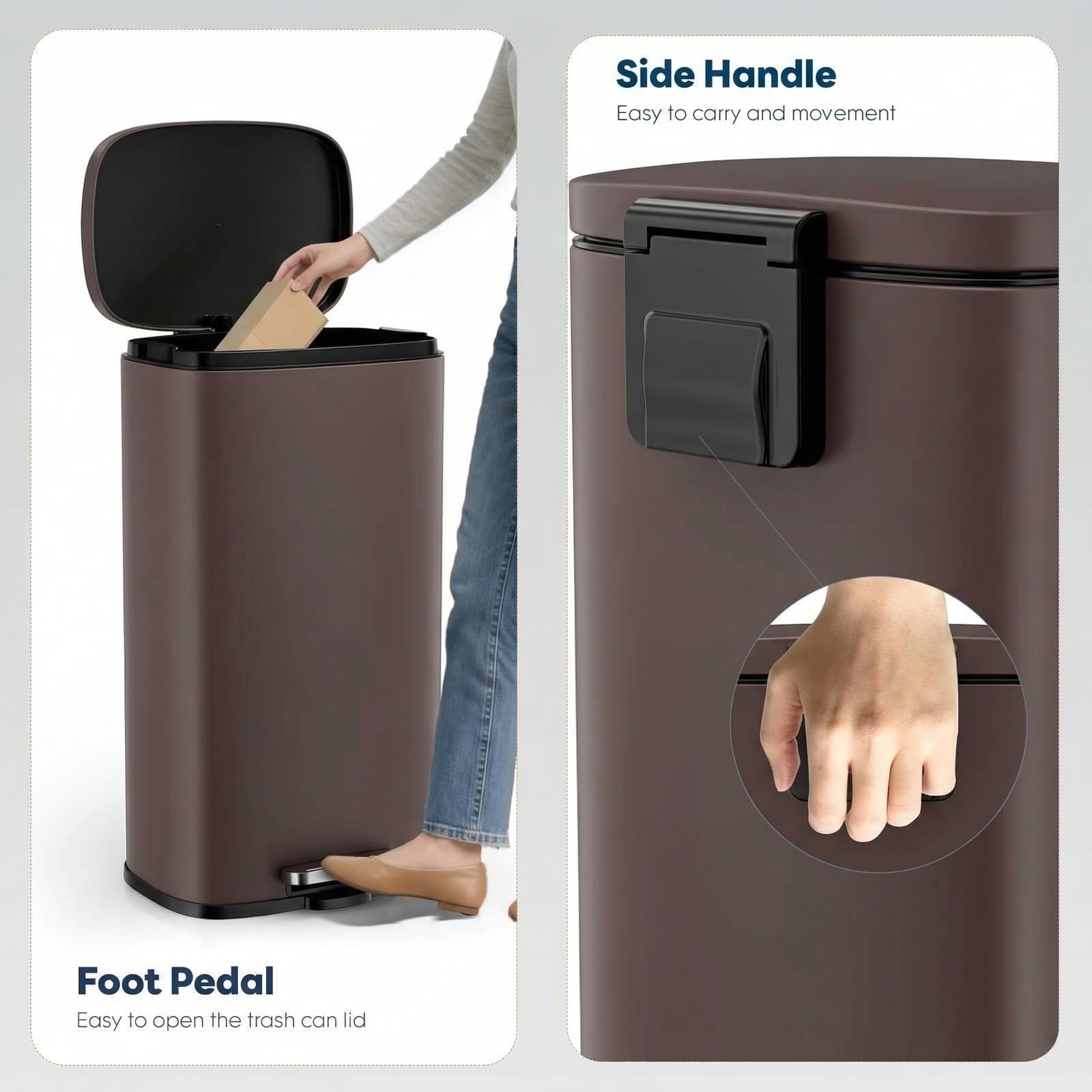 8 Gal Kitchen Trash Can