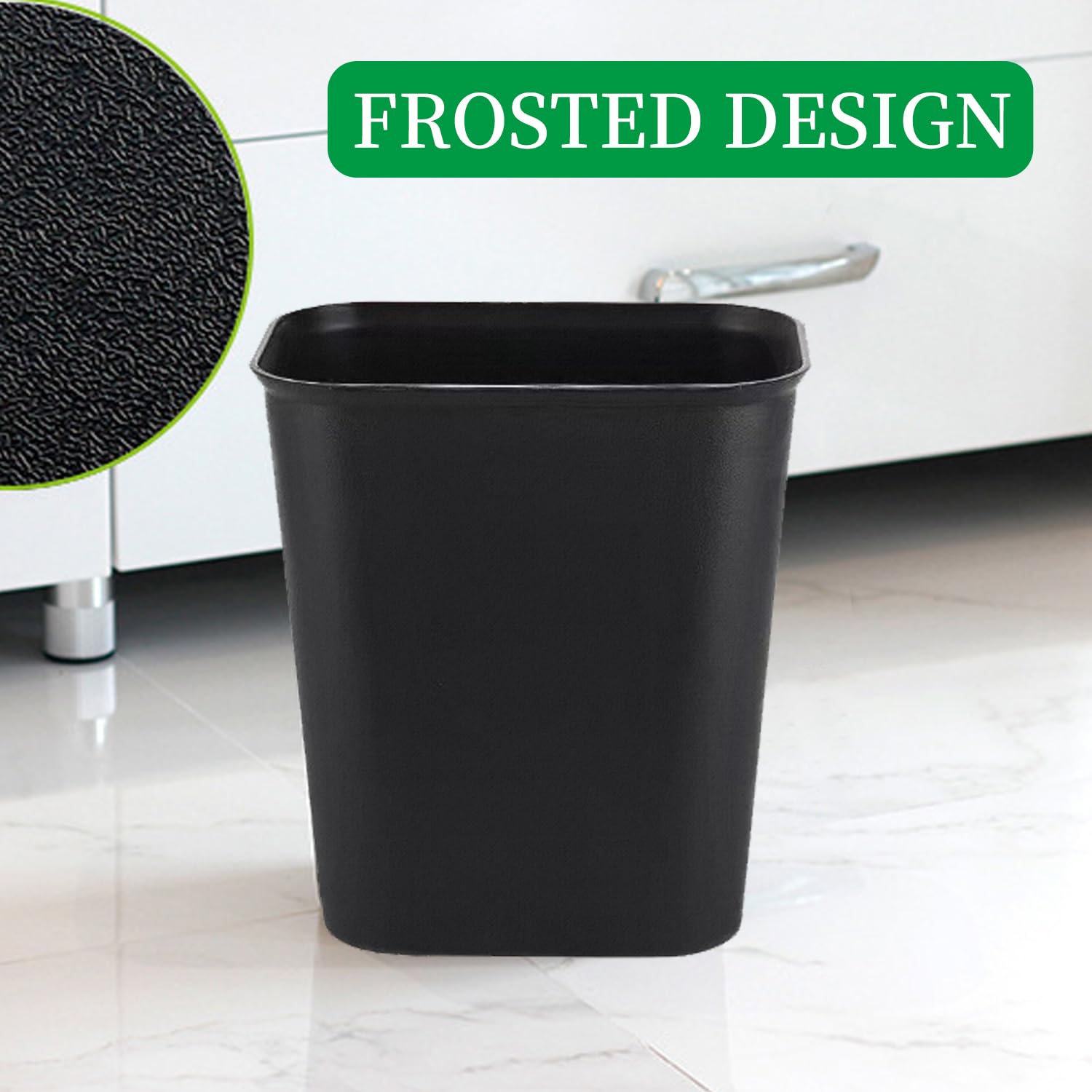 Black Small Trash Can 4Pack (4 Count)
