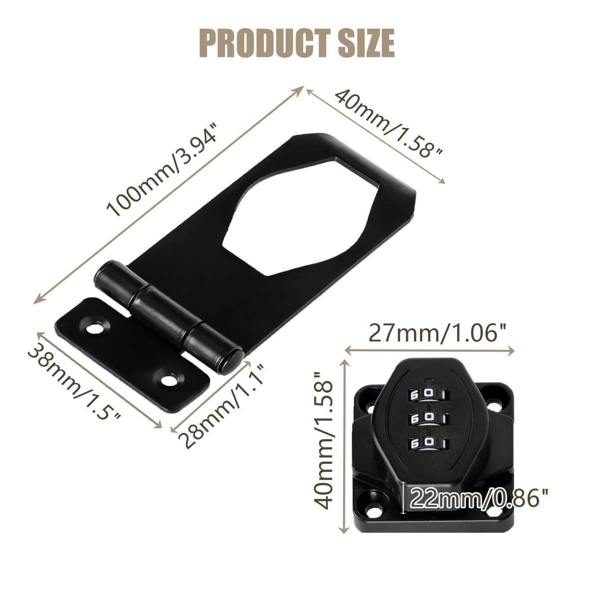 Password Rotary Hasp Locks