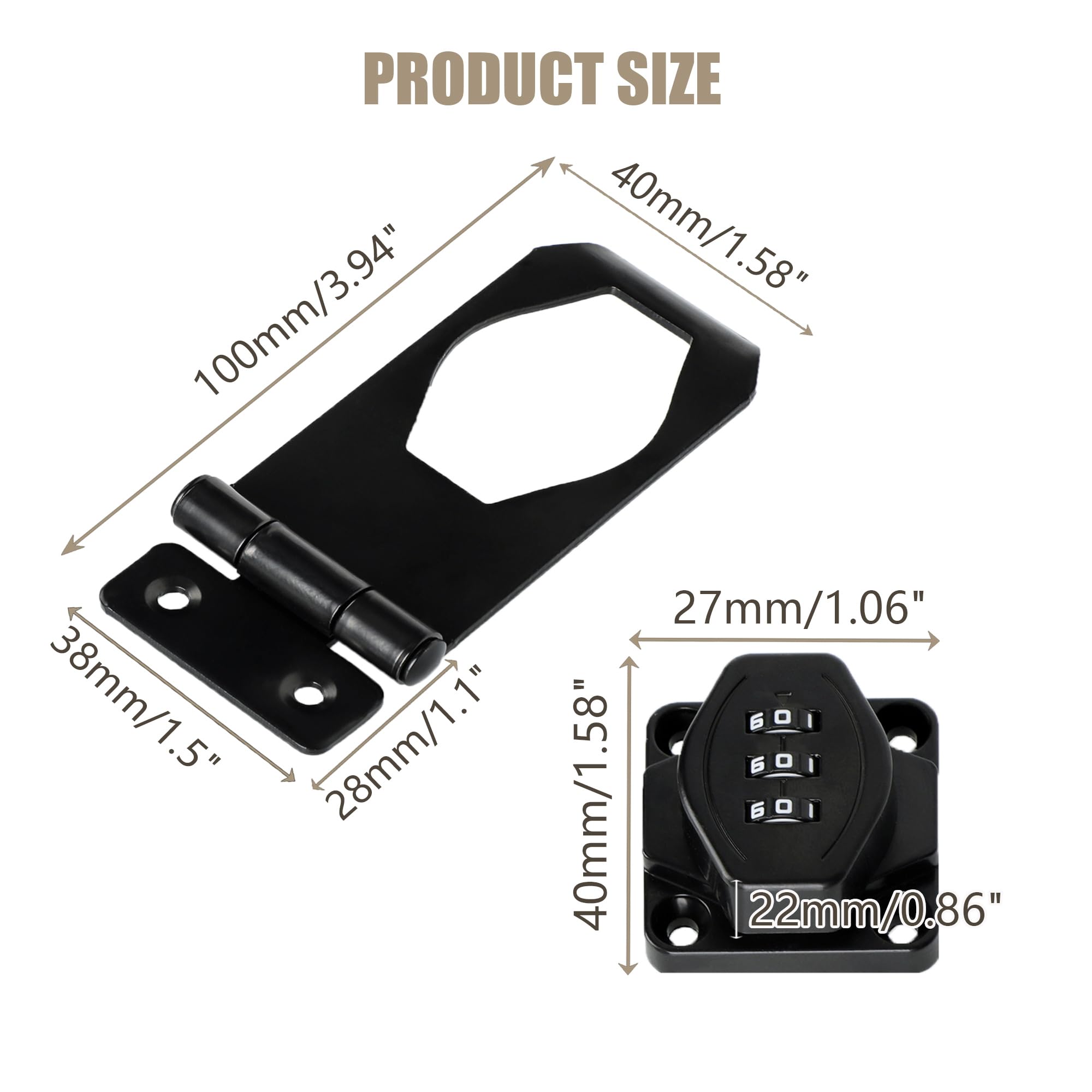 Password Rotary Hasp Locks