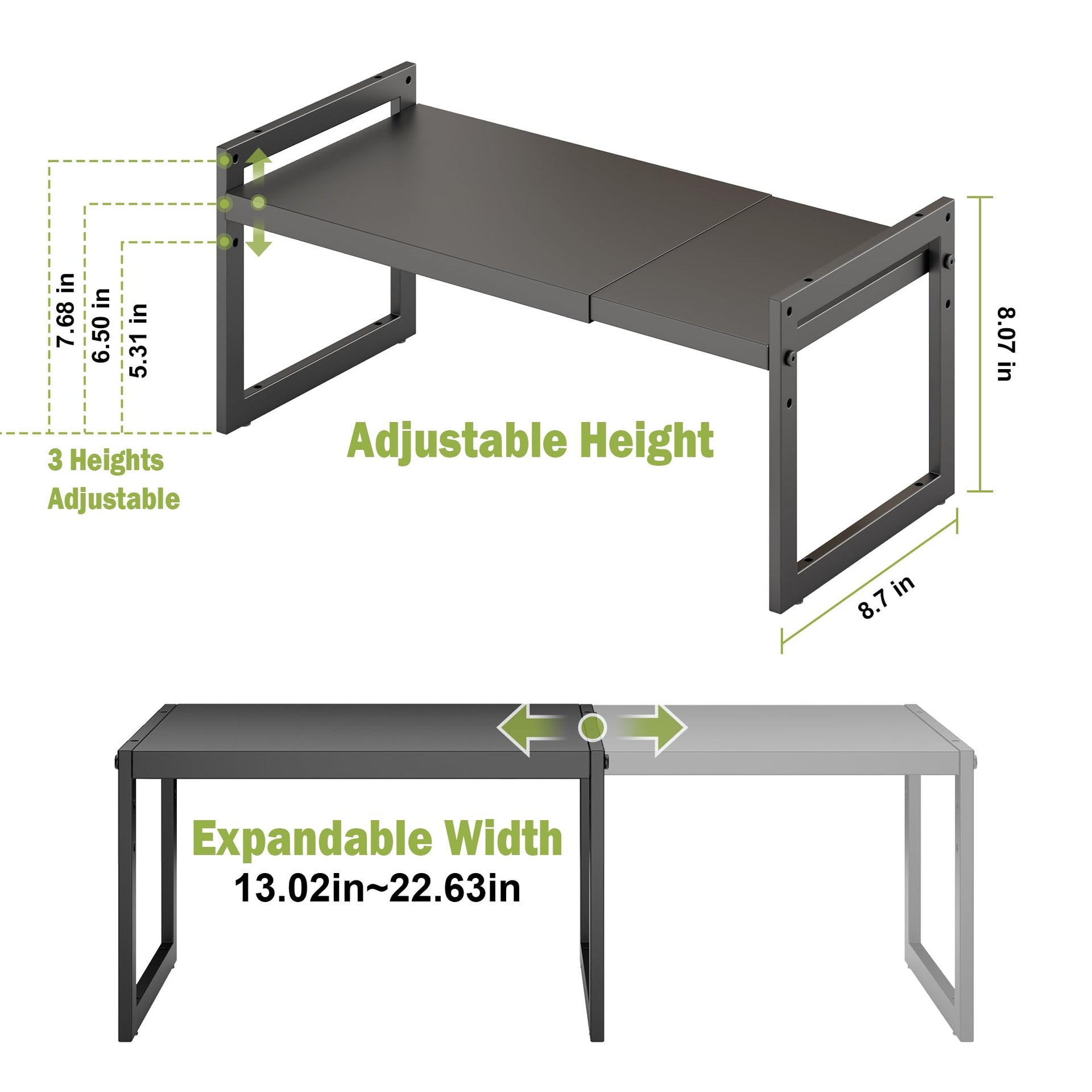 Expandable kitchen Countertop Organizer