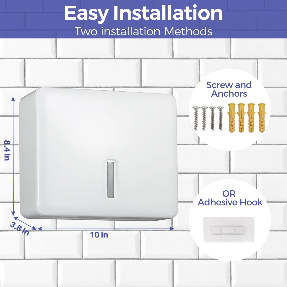 Multifold Paper Towel Dispenser Wall Mount
