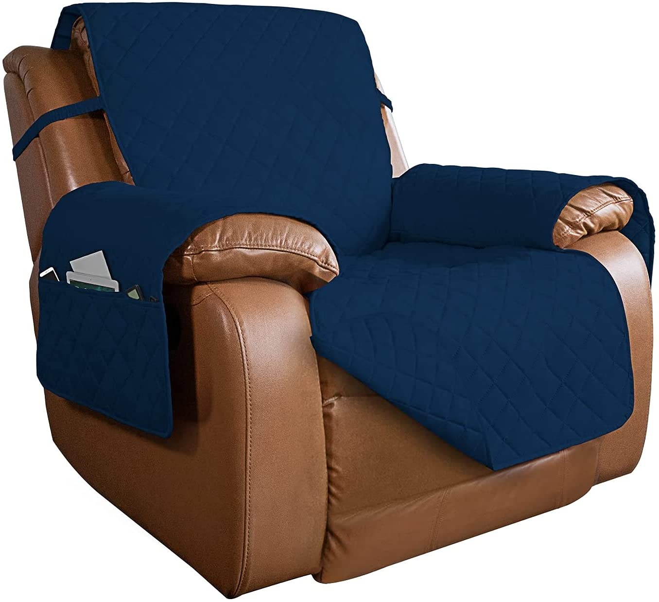 Reversible Quilted Oversized Recliner Sofa Cover