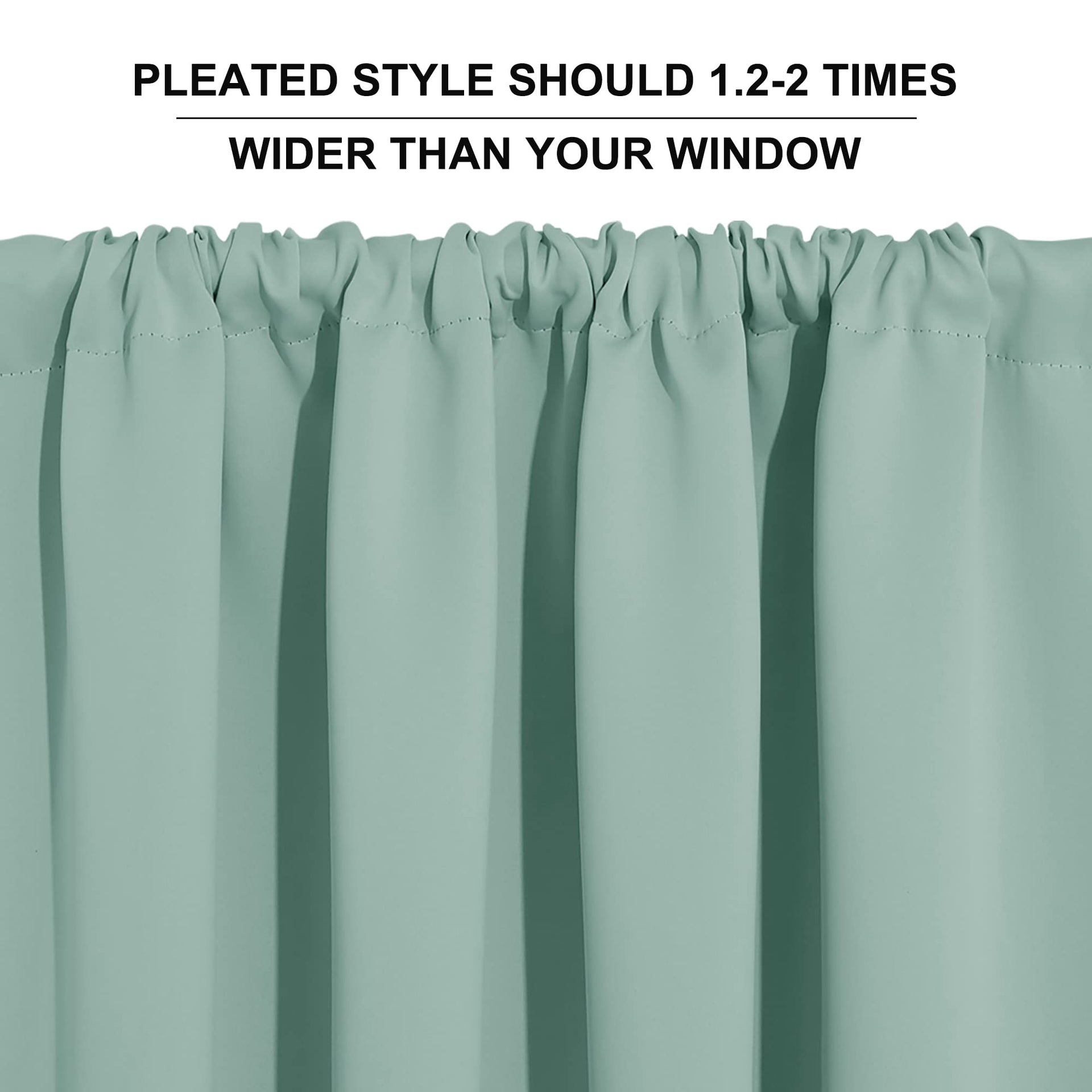 Cafe Blackout Curtains 24 inch Length