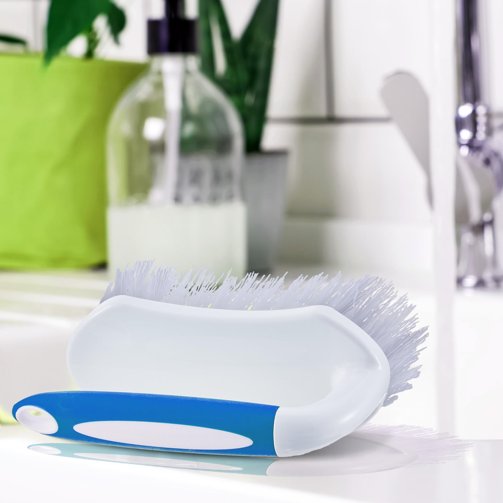 12 Pcs Scrub Brush for Cleaning with Handle Comfortable to Grip Heavy