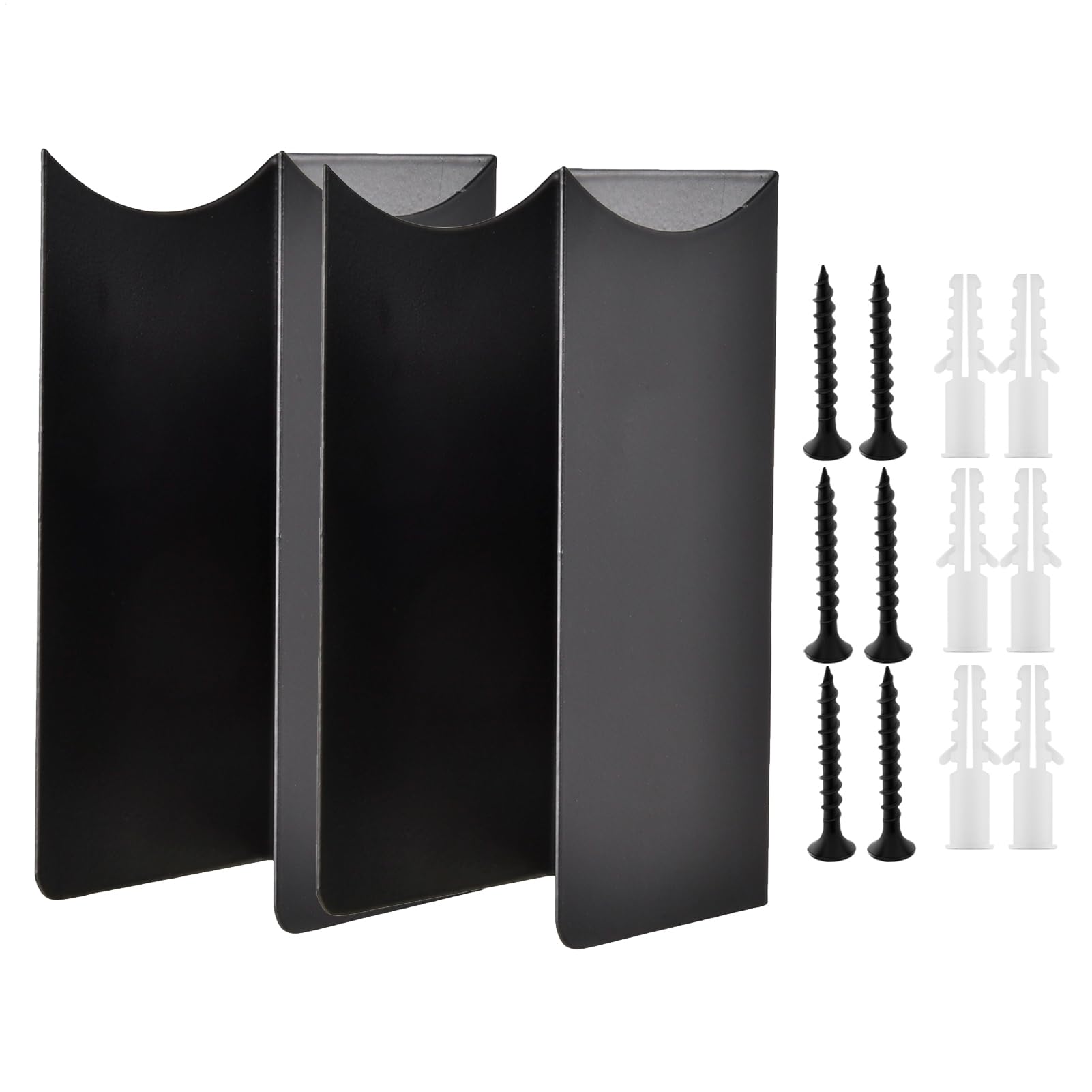 Broom Holder Wall Mount 2 Pieces Steel Wall Mount Anti