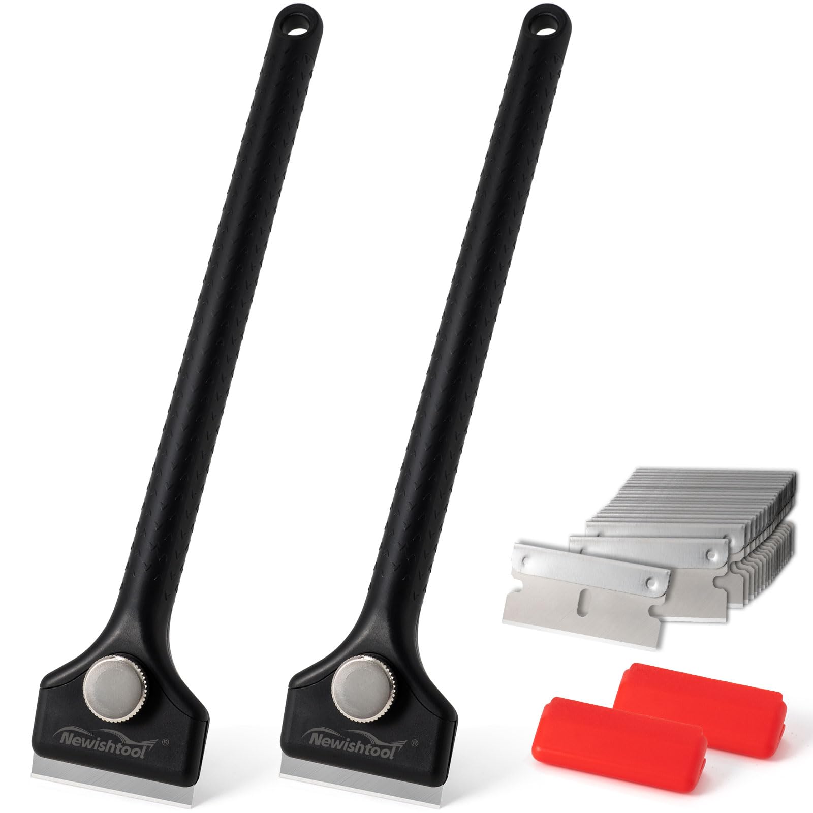 Long Handle Scraper Tool Kit 2 Pcs Razor Blade Scraper 20 Blades