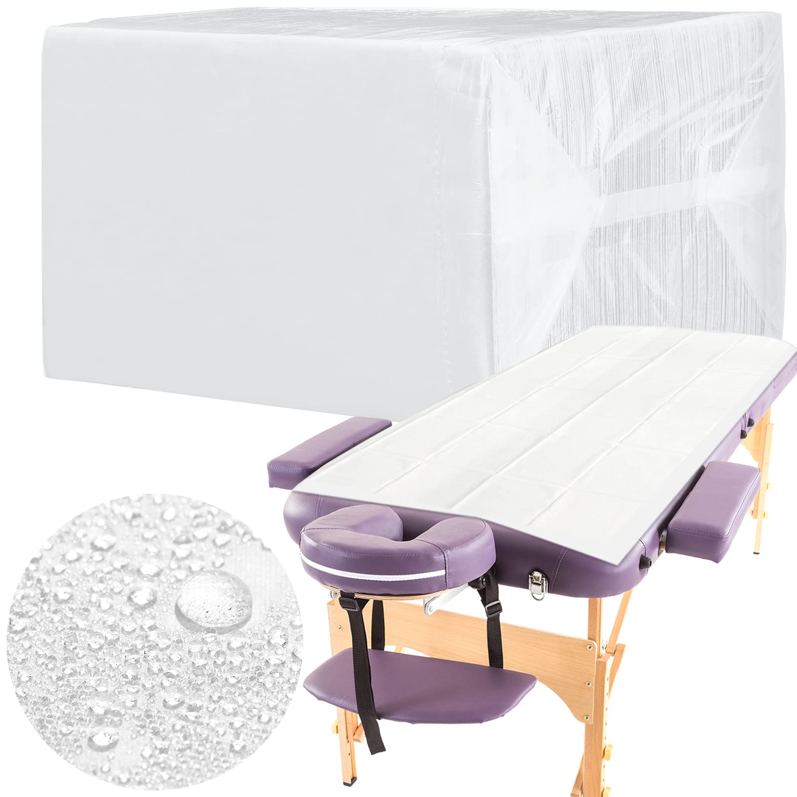100 Pcs 31.5 x 71 Inch Disposable Bed Sheets Oil