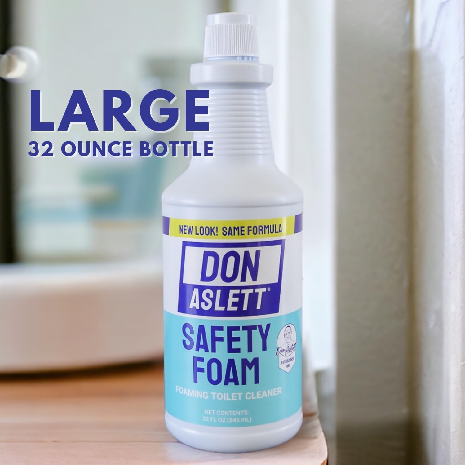 Don Aslett's Complete Toilet Cleaning Set | Includes 32 oz Toilet Cleaner, Convenient Cleaning Caddy, Johnny Mop Toilet Brush, and Pumice Stone for Tough Stains