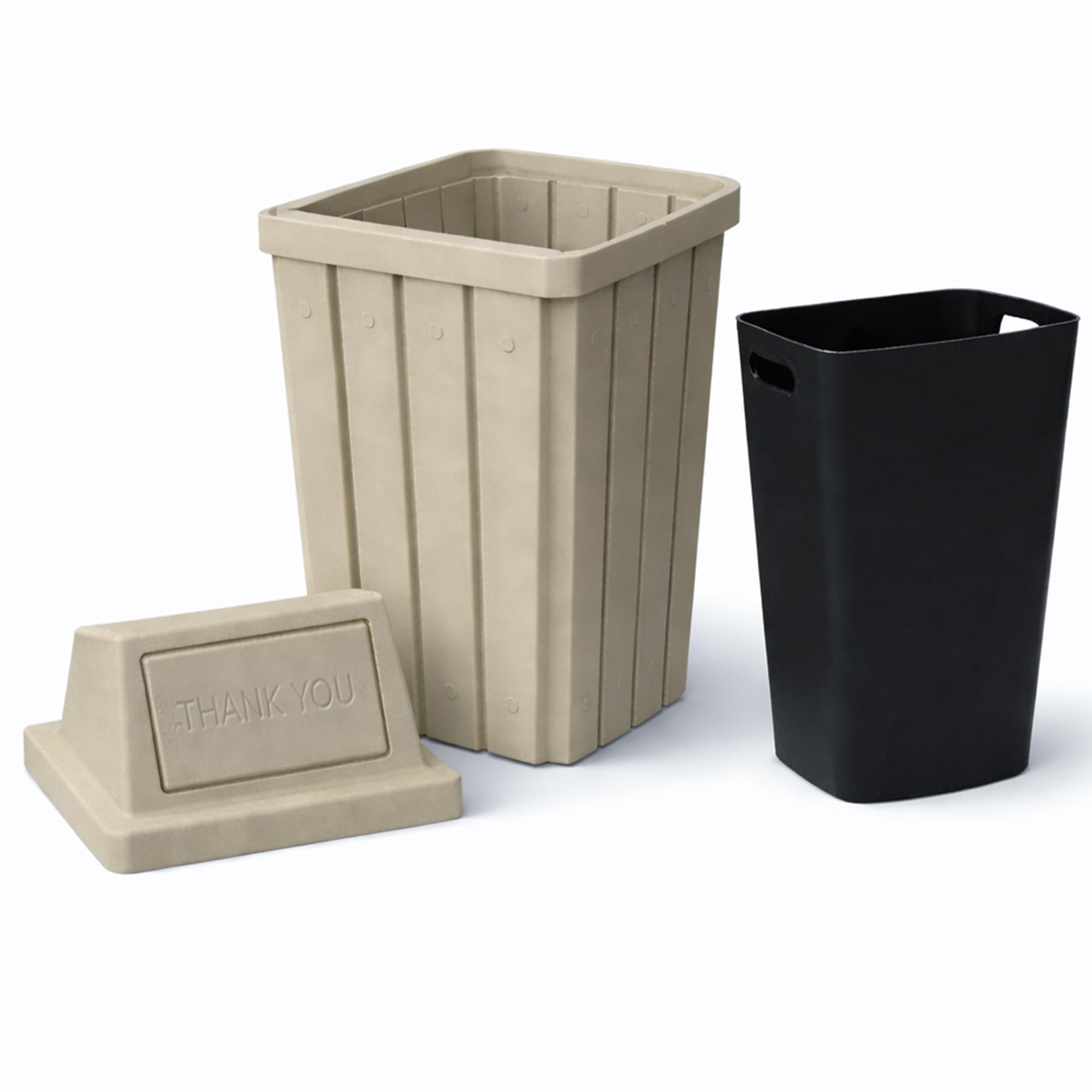 Campus Collection 32 Gallon Commercial Trash Can with Lid