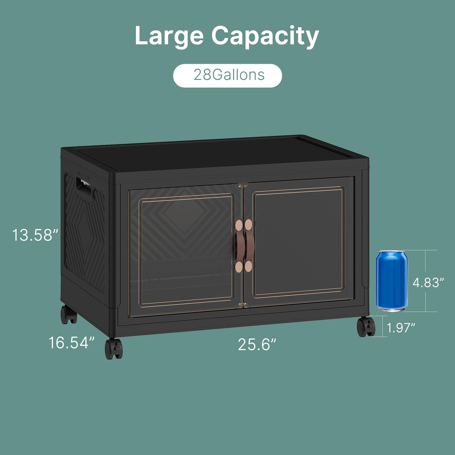 336QT Lockable Storage Bins with Lids