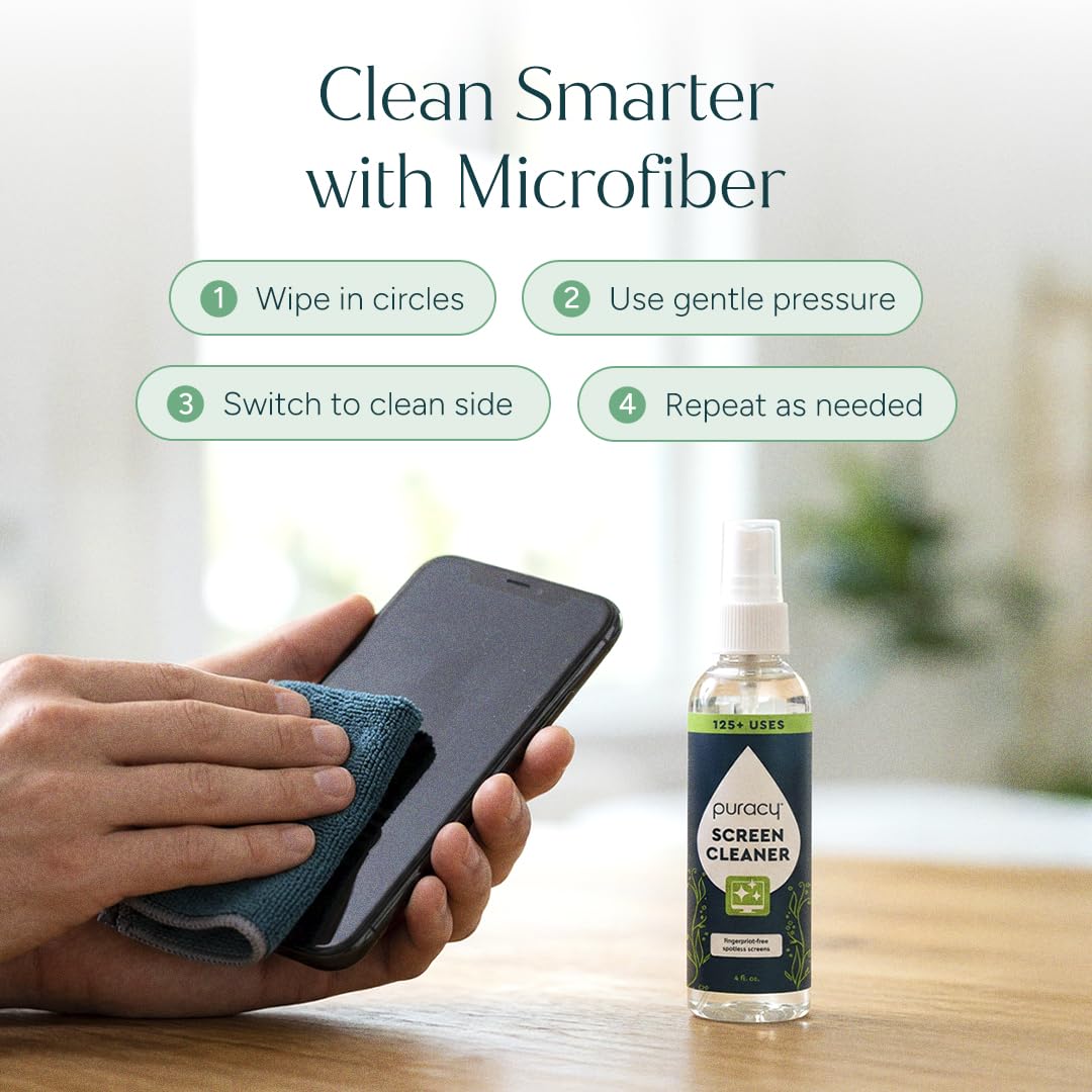 Screen Cleaner with Microfiber Cloth (4 Fl Oz)