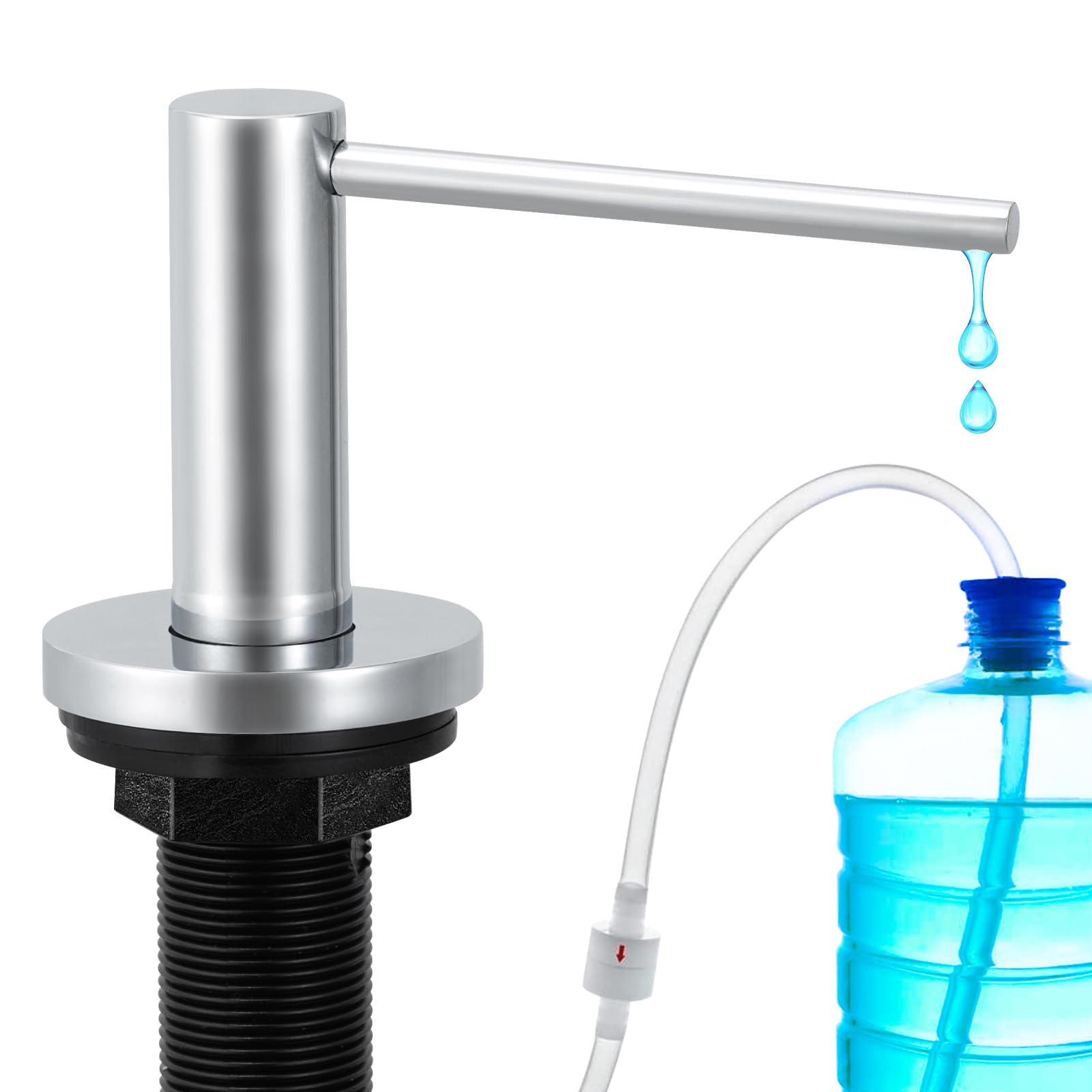 Soap Dispenser for Kitchen Sink Polished Chrome