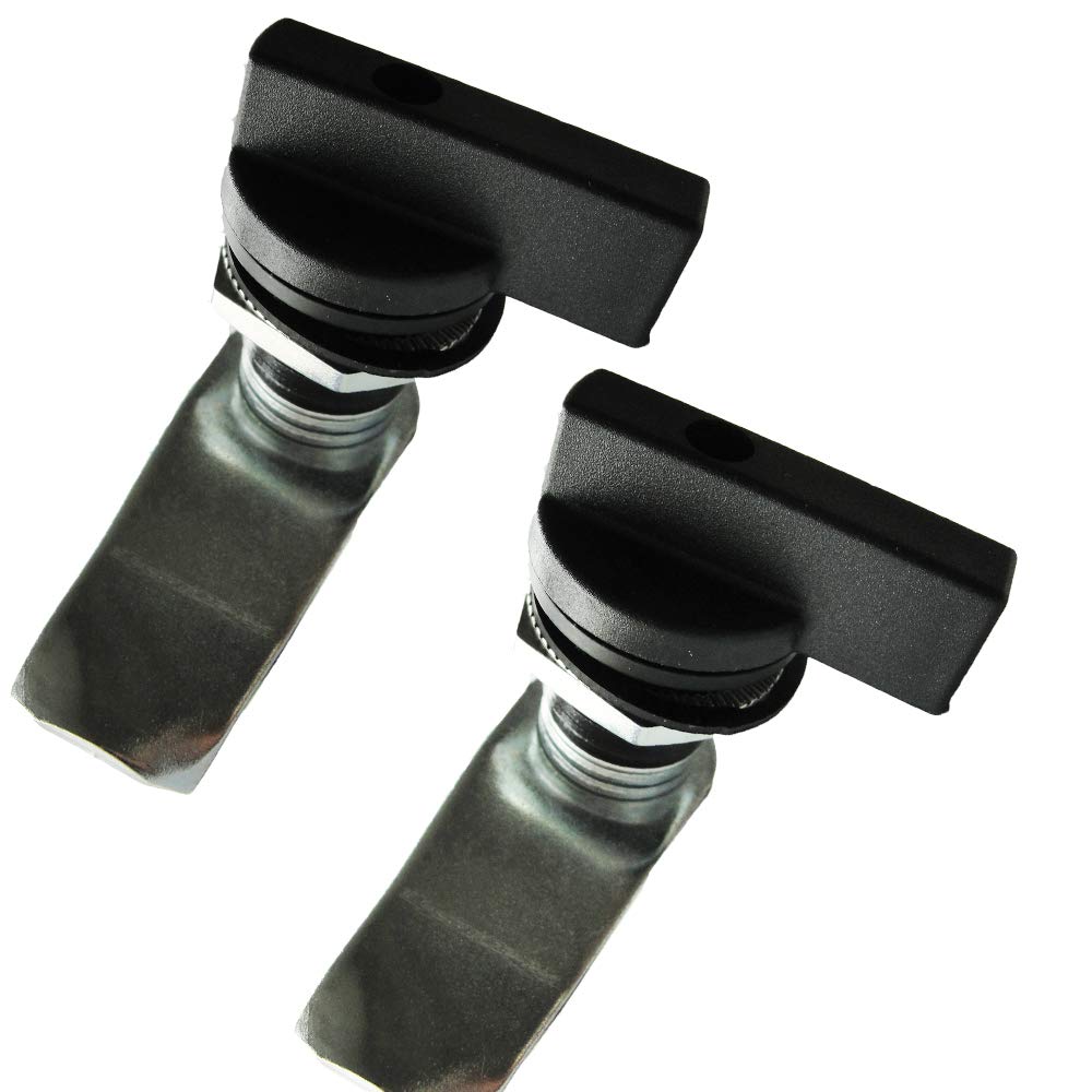 2PCS Thumb Operated Offset Thumb Cam Lock Black Cam Lock (2 Count)