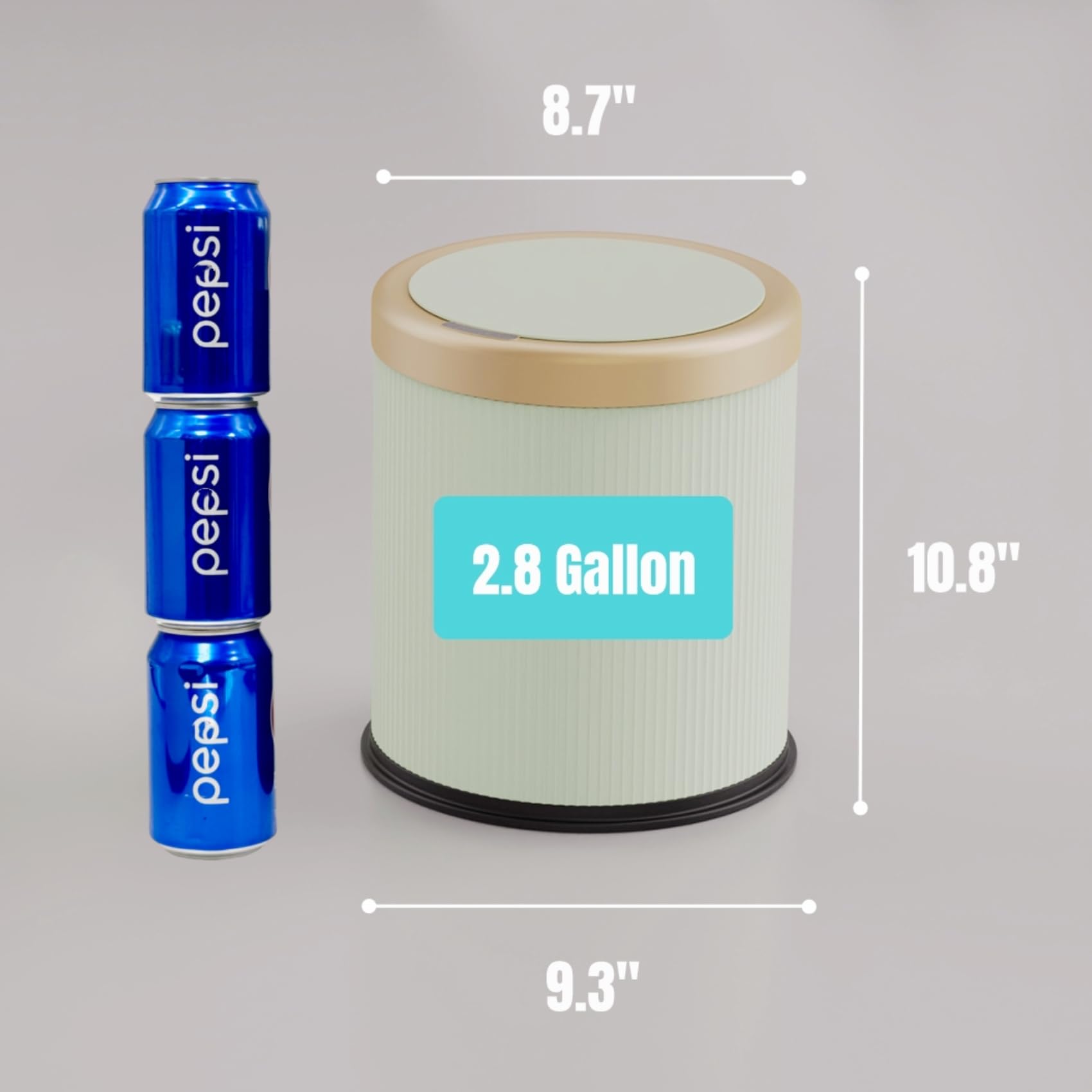 Automatic Motion Sensor Bathroom Trash Can with Lid
