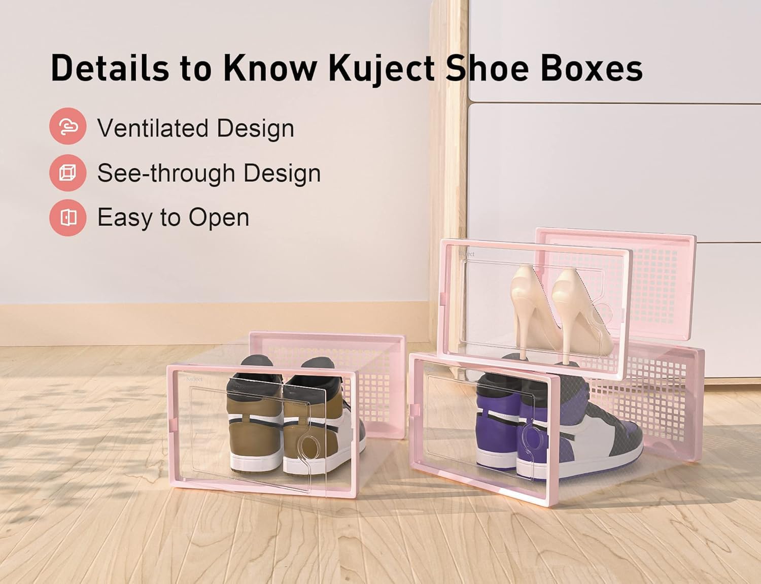 X Large Shoe Storage Boxes 12 Pack (12 Count)