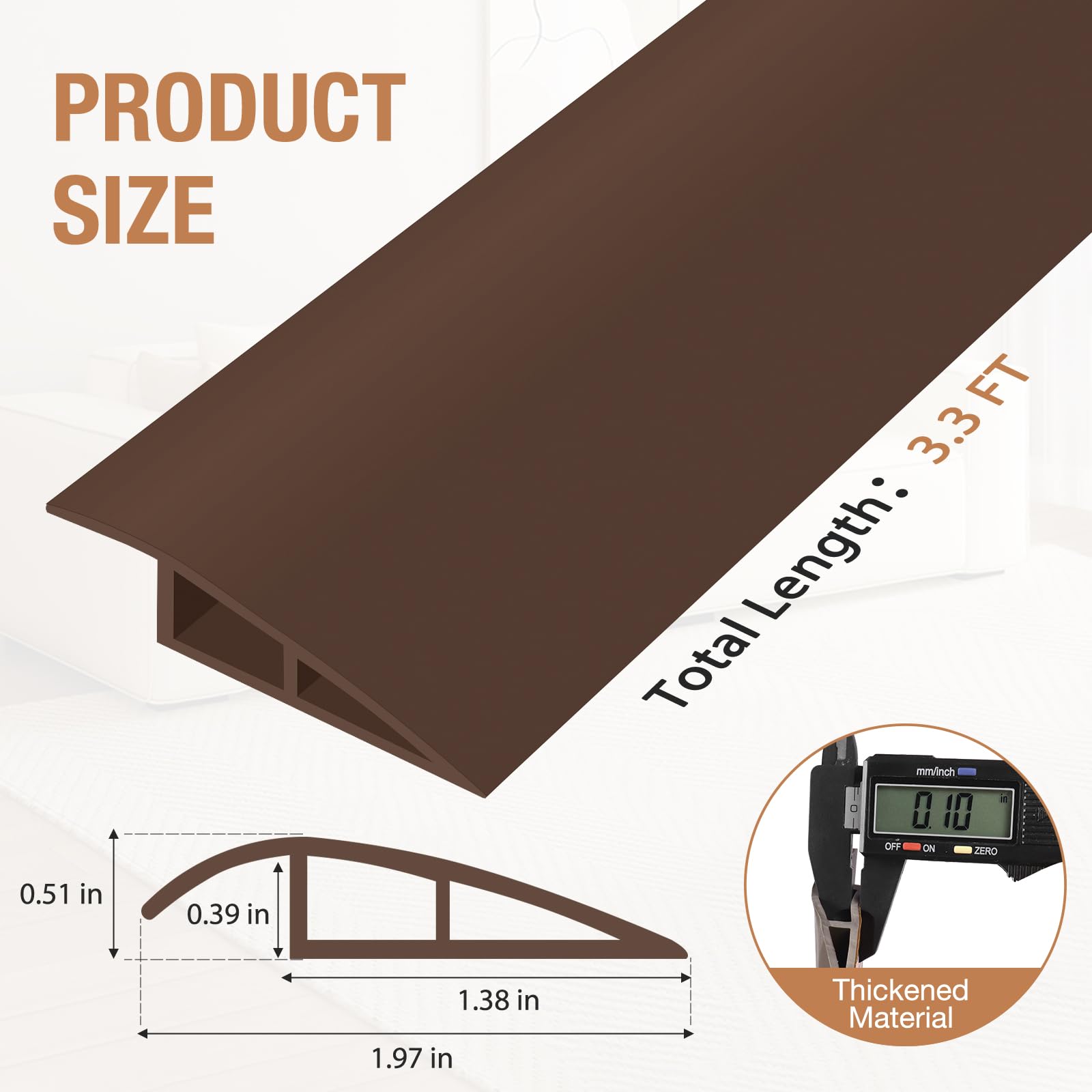 Floor Transition Strip Self Adhesive Vinyl Door Threshold Strip
