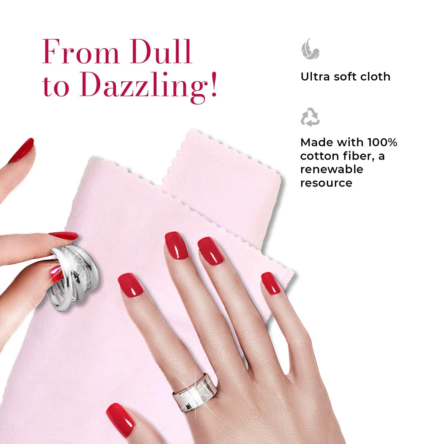Premium Edition Extra Large Ultrasoft Polishing Cloth with Anti