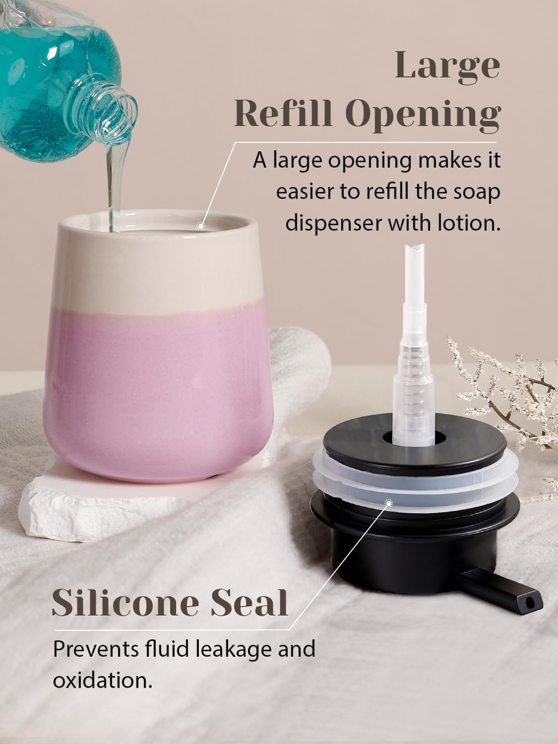 Ceramic Hand Soap Dispenser